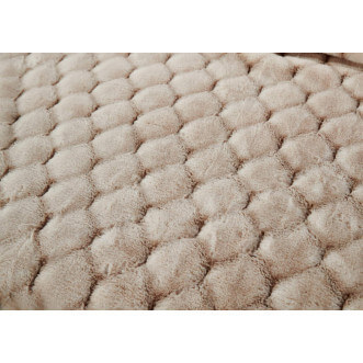 Плед искусственный мех Sofi De Marko Адриана бежевый - купить по низким ценам в Lux-Postel.com