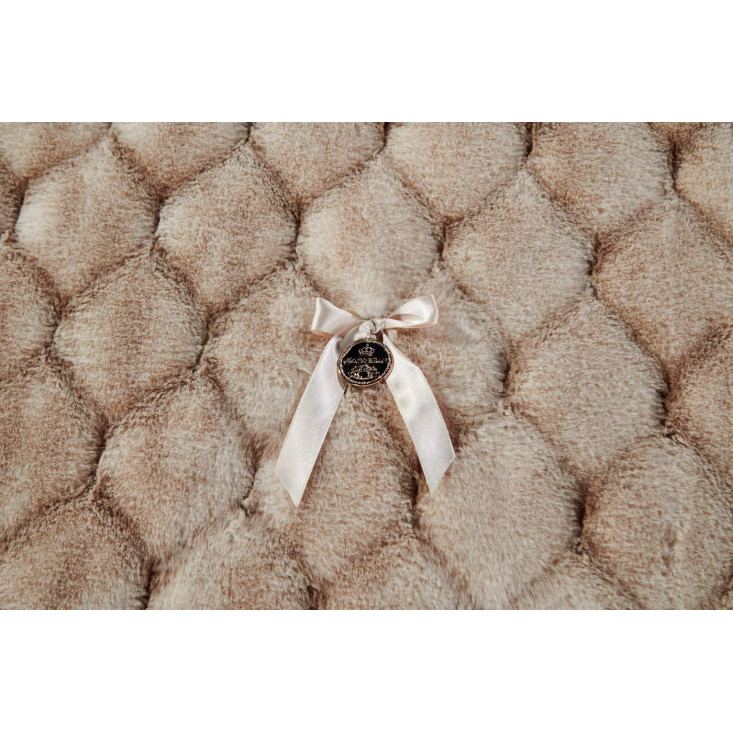 Плед искусственный мех Sofi De Marko Адриана бежевый