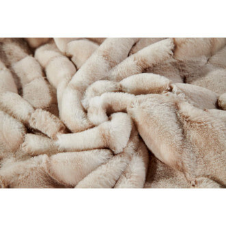 Плед искусственный мех Sofi De Marko Адриана бежевый фото