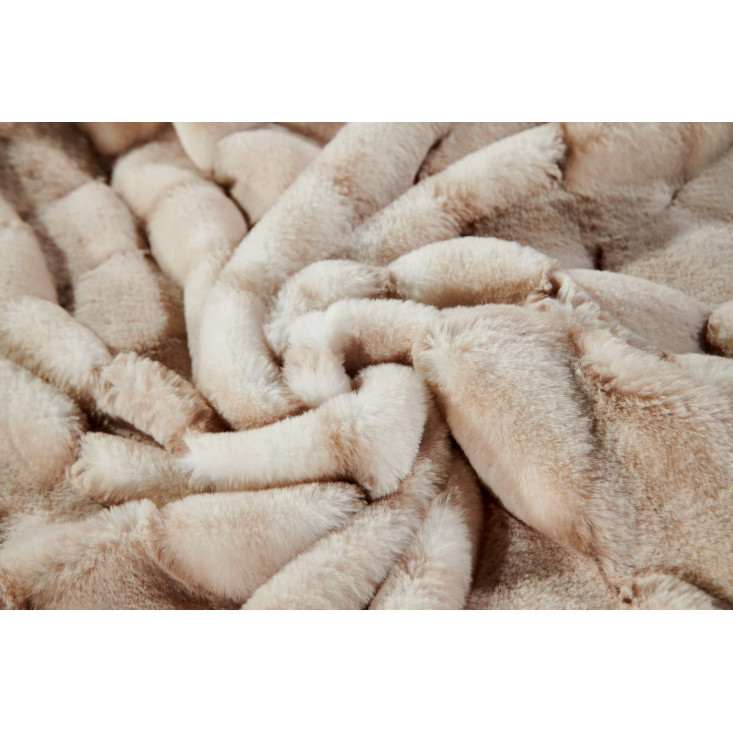 Плед искусственный мех Sofi De Marko Адриана бежевый