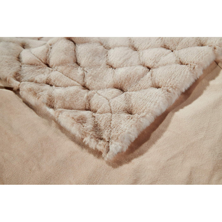 Плед искусственный мех Sofi De Marko Адриана бежевый