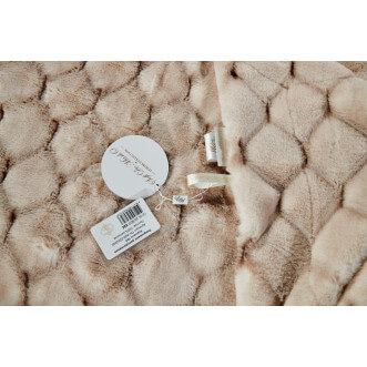 Плед искусственный мех Sofi De Marko Адриана бежевый - купить по низким ценам в Lux-Postel.com