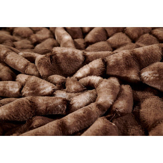 Плед искусственный мех Sofi De Marko Адриана коричневый фото