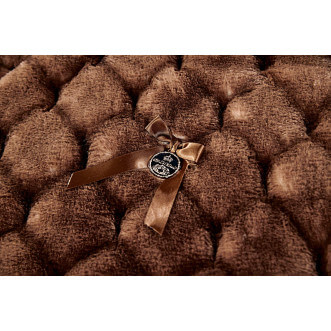 Плед искусственный мех Sofi De Marko Адриана коричневый - купить по низким ценам в Lux-Postel.com