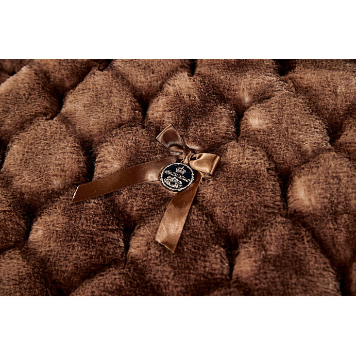 Плед искусственный мех Sofi De Marko Адриана коричневый