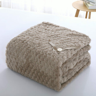 Плед искусственный мех Sofi De Marko Аврил беж - купить по низким ценам в Lux-Postel.com