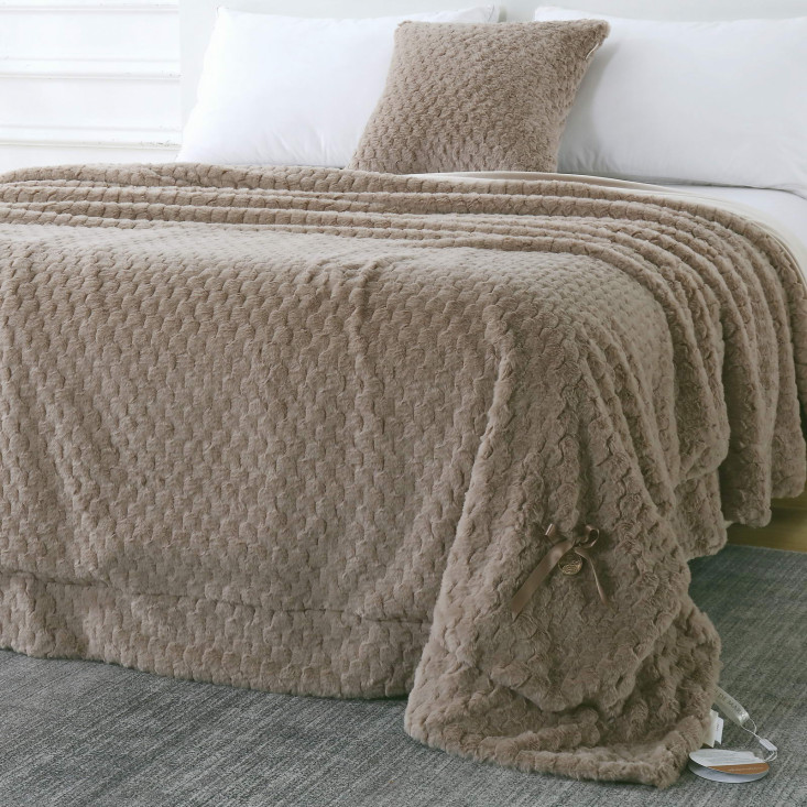 Плед искусственный мех Sofi De Marko Аврил беж