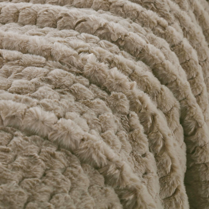 Плед искусственный мех Sofi De Marko Аврил беж