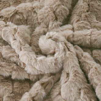 Плед искусственный мех Sofi De Marko Аврил беж фото