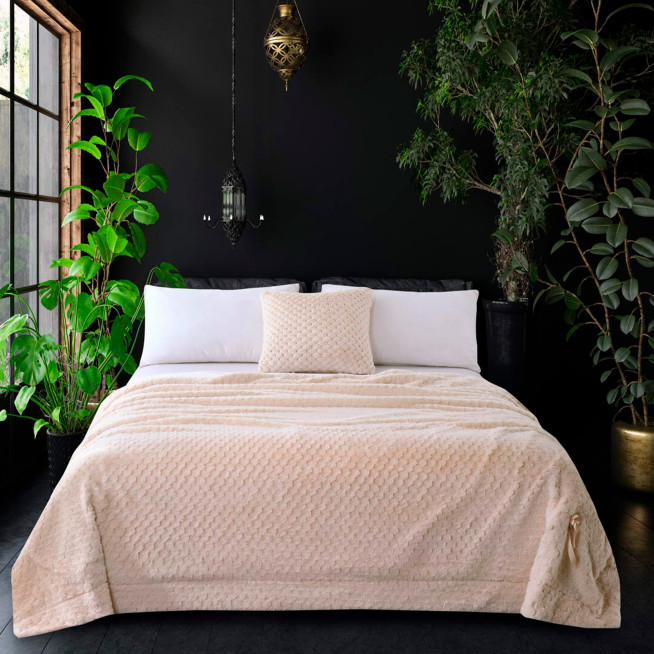 Плед искусственный мех Sofi De Marko Аврил крем