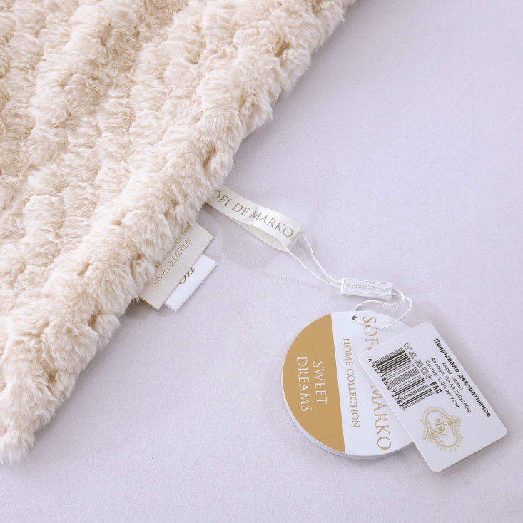 Плед искусственный мех Sofi De Marko Аврил крем