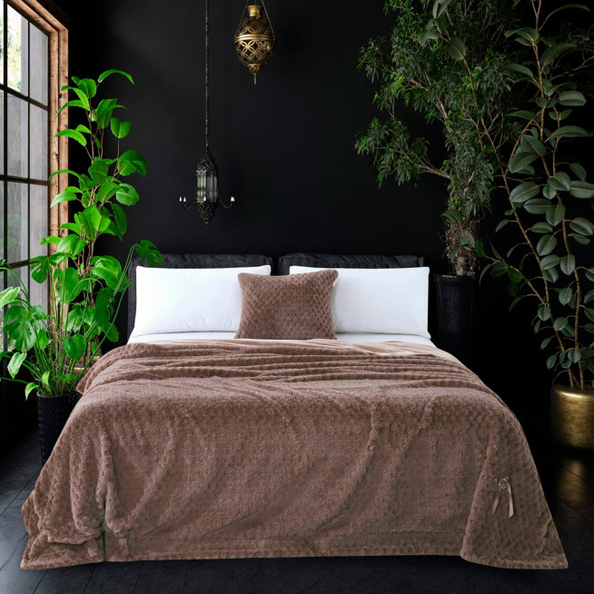 Плед искусственный мех Sofi De Marko Аврил мокко