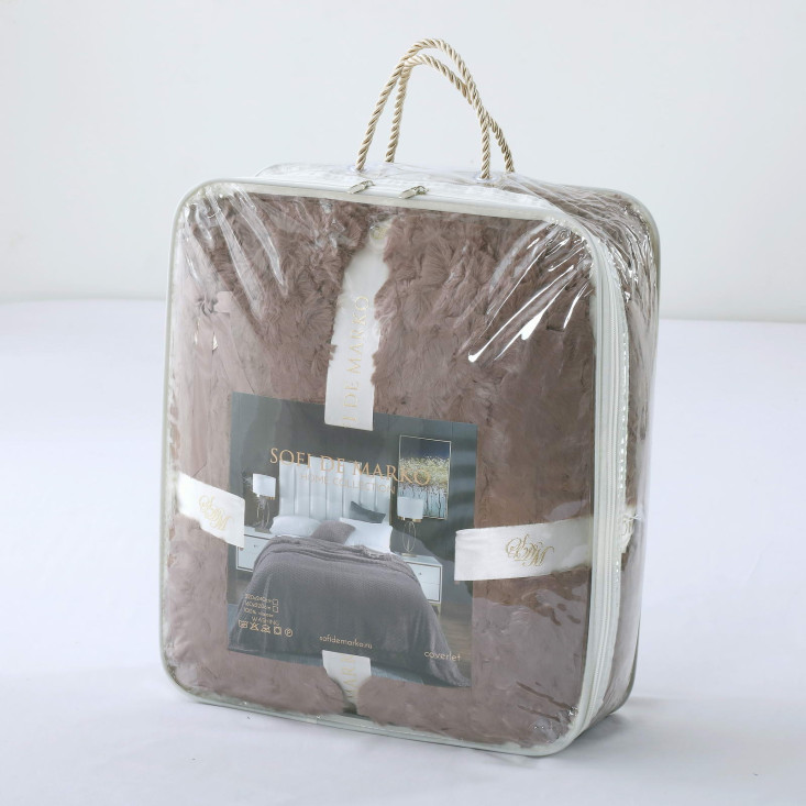 Плед искусственный мех Sofi De Marko Аврил мокко