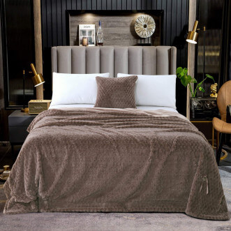 Плед искусственный мех Sofi De Marko Аврил мокко - купить по низким ценам в Lux-Postel.com