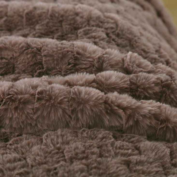 Плед искусственный мех Sofi De Marko Аврил мокко