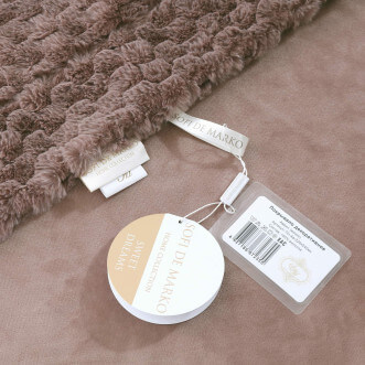 Плед искусственный мех Sofi De Marko Аврил мокко - купить по низким ценам в Lux-Postel.com