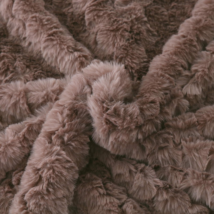 Плед искусственный мех Sofi De Marko Аврил мокко