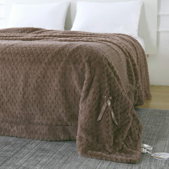 Плед искусственный мех Sofi De Marko Аврил мокко фото