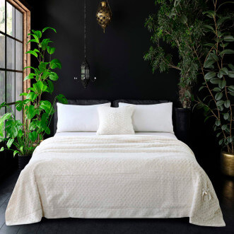 Плед искусственный мех Sofi De Marko Аврил молоко