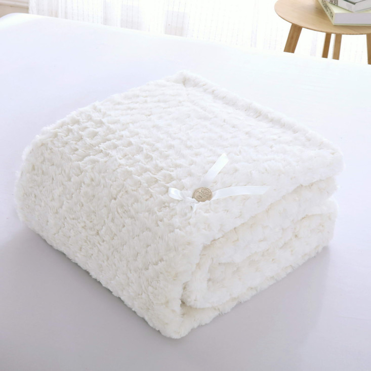 Плед искусственный мех Sofi De Marko Аврил молоко