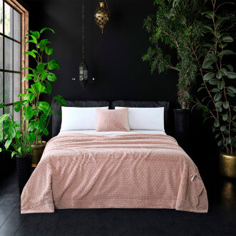 Плед искусственный мех Sofi De Marko Аврил пудра