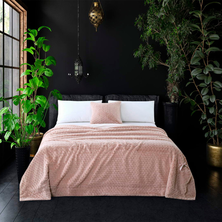 Плед искусственный мех Sofi De Marko Аврил пудра