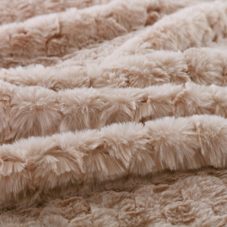 Плед искусственный мех Sofi De Marko Аврил пудра