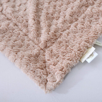 Плед искусственный мех Sofi De Marko Аврил пудра - купить по низким ценам в Lux-Postel.com