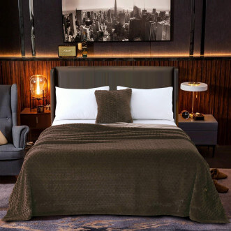 Плед искусственный мех Sofi De Marko Аврил шоколад - купить по низким ценам в Lux-Postel.com