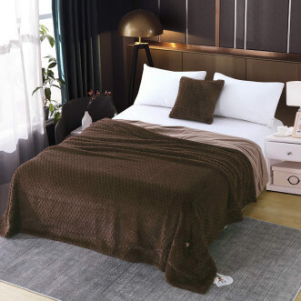 Плед искусственный мех Sofi De Marko Аврил шоколад фото