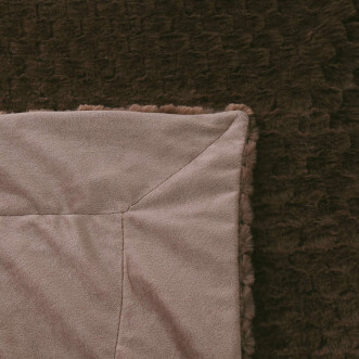 Плед искусственный мех Sofi De Marko Аврил шоколад - купить по низким ценам в Lux-Postel.com