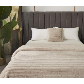 Плед искусственный мех Sofi De Marko Анабель беж - купить по низким ценам в Lux-Postel.com