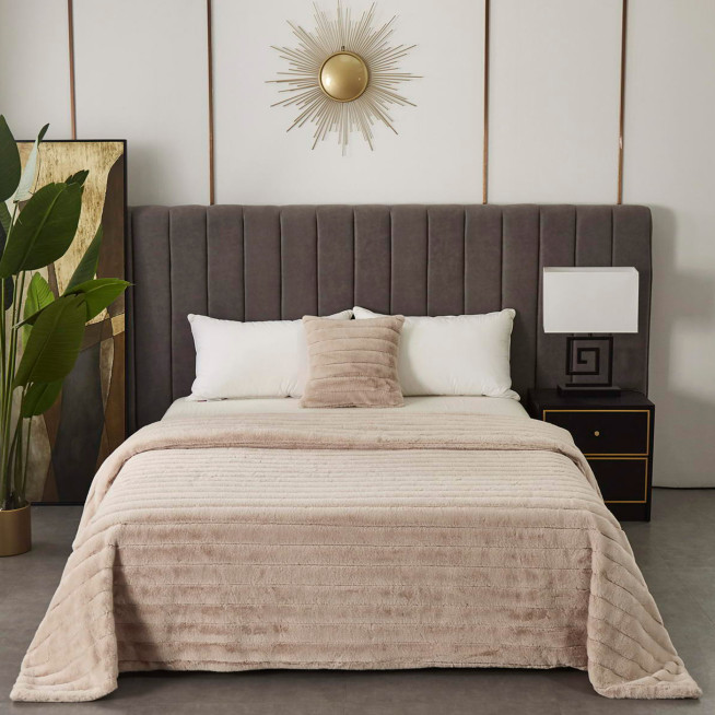 Плед искусственный мех Sofi De Marko Анабель беж