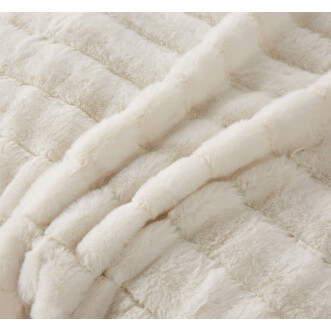 Плед искусственный мех Sofi De Marko Анабель белый - купить по низким ценам в Lux-Postel.com