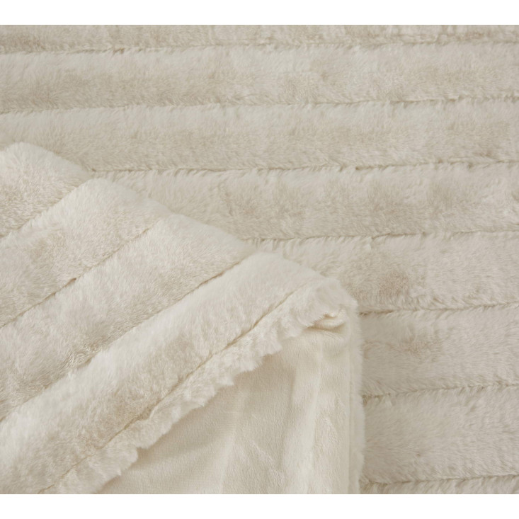 Плед искусственный мех Sofi De Marko Анабель белый