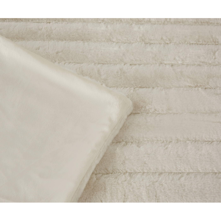 Плед искусственный мех Sofi De Marko Анабель белый