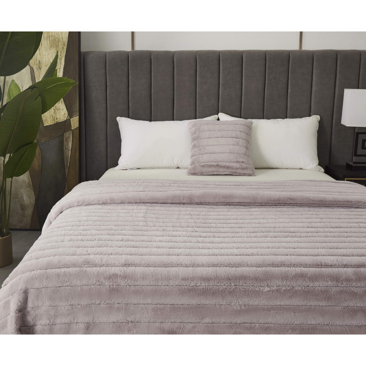 Плед искусственный мех Sofi De Marko Анабель лиловый