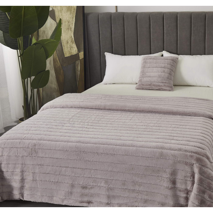 Плед искусственный мех Sofi De Marko Анабель лиловый