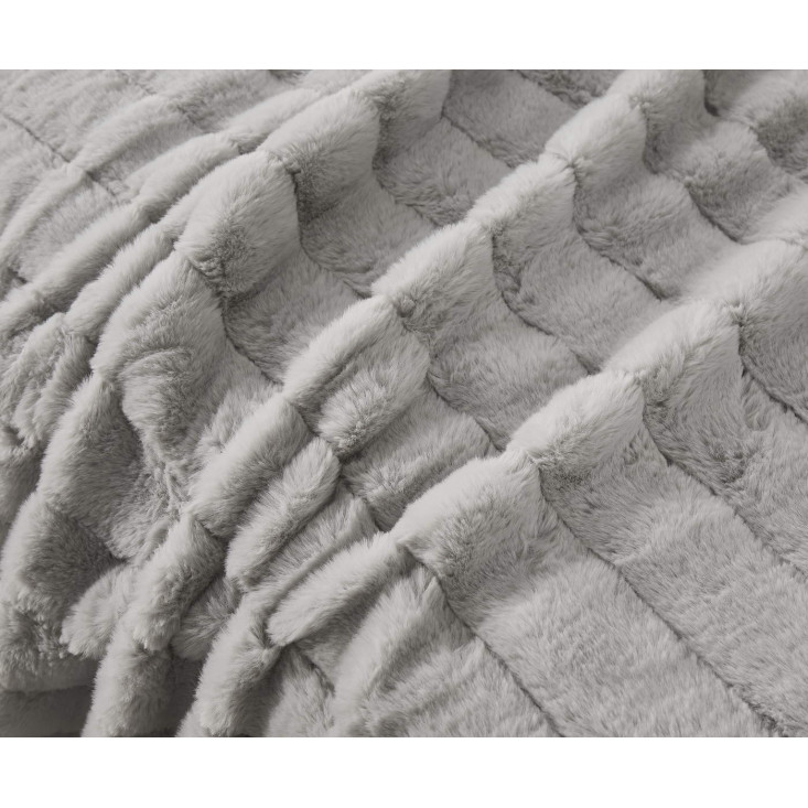 Плед искусственный мех Sofi De Marko Анабель серый