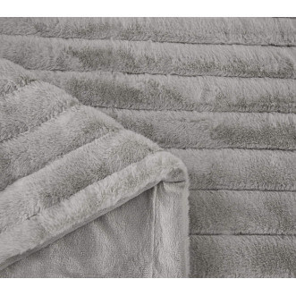 Плед искусственный мех Sofi De Marko Анабель серый - купить по низким ценам в Lux-Postel.com