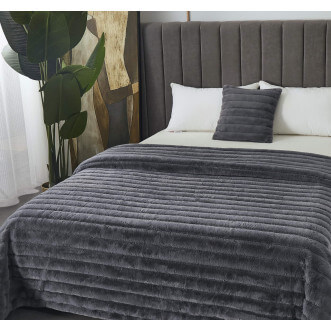 Плед искусственный мех Sofi De Marko Анабель стоун фото