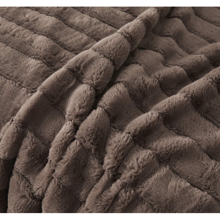 Плед искусственный мех Sofi De Marko Анабель шоколадный