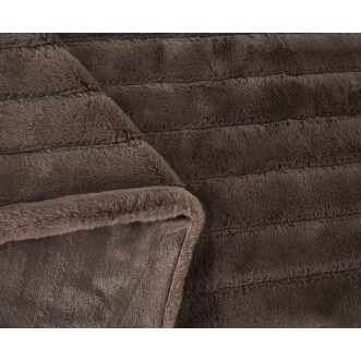 Плед искусственный мех Sofi De Marko Анабель шоколадный - купить по низким ценам в Lux-Postel.com