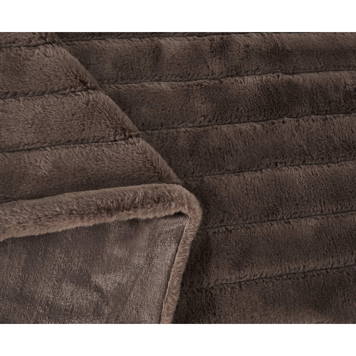 Плед искусственный мех Sofi De Marko Анабель шоколадный