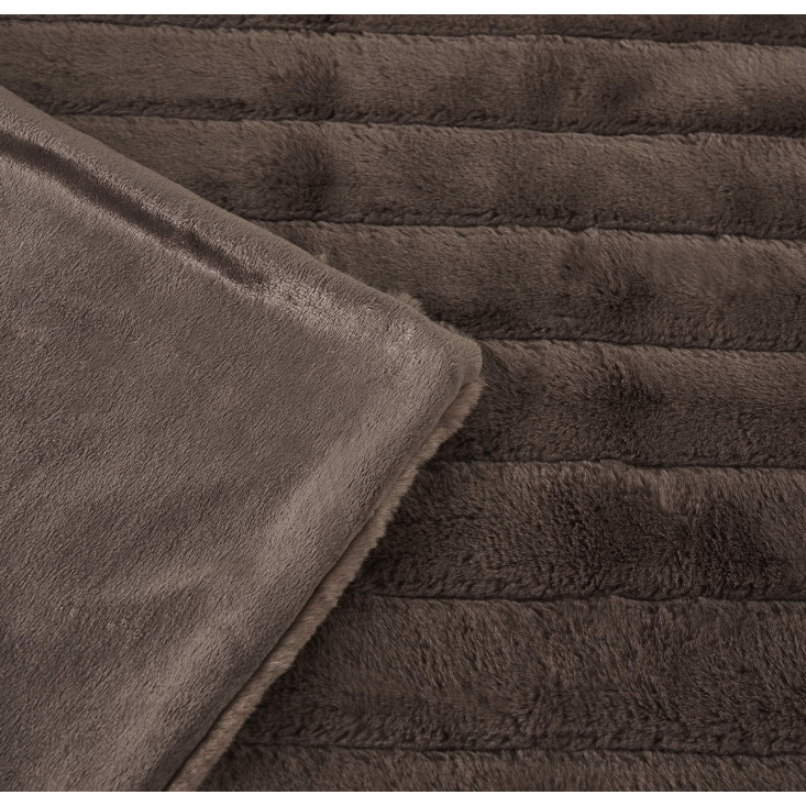 Плед искусственный мех Sofi De Marko Анабель шоколадный