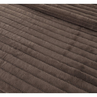 Плед искусственный мех Sofi De Marko Анабель шоколадный - купить по низким ценам в Lux-Postel.com