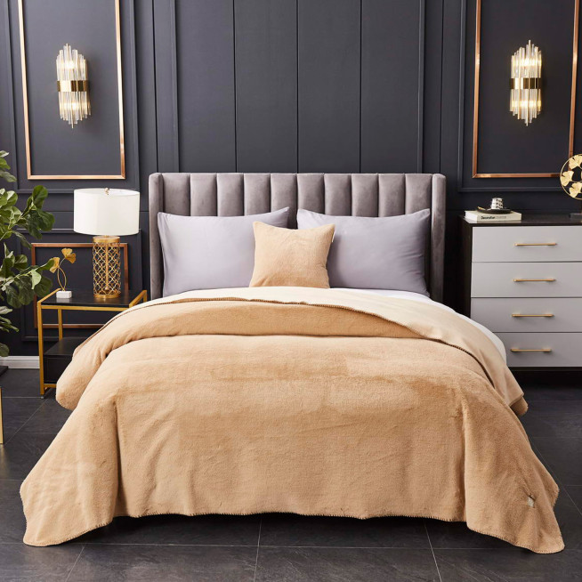 Плед искусственный мех Sofi De Marko Антуан беж