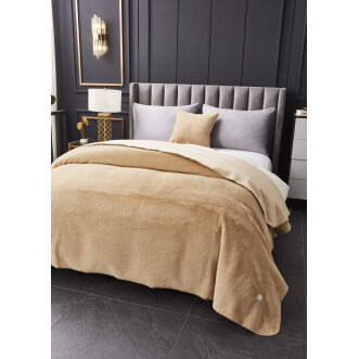 Плед искусственный мех Sofi De Marko Антуан беж фото