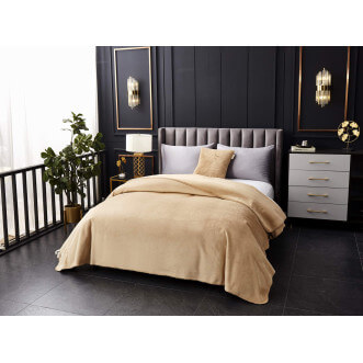 Плед искусственный мех Sofi De Marko Антуан беж - купить по низким ценам в Lux-Postel.com