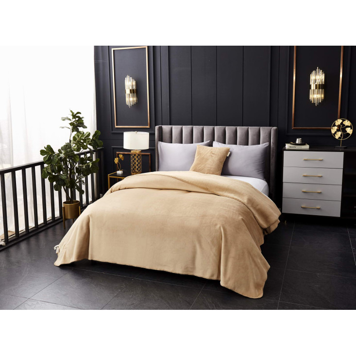 Плед искусственный мех Sofi De Marko Антуан беж